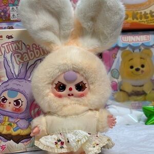 Baby Three Mini Tiny Rabbit “Cream White” Special eyes!